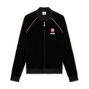 Gradient Piping Velour Track Jacket
