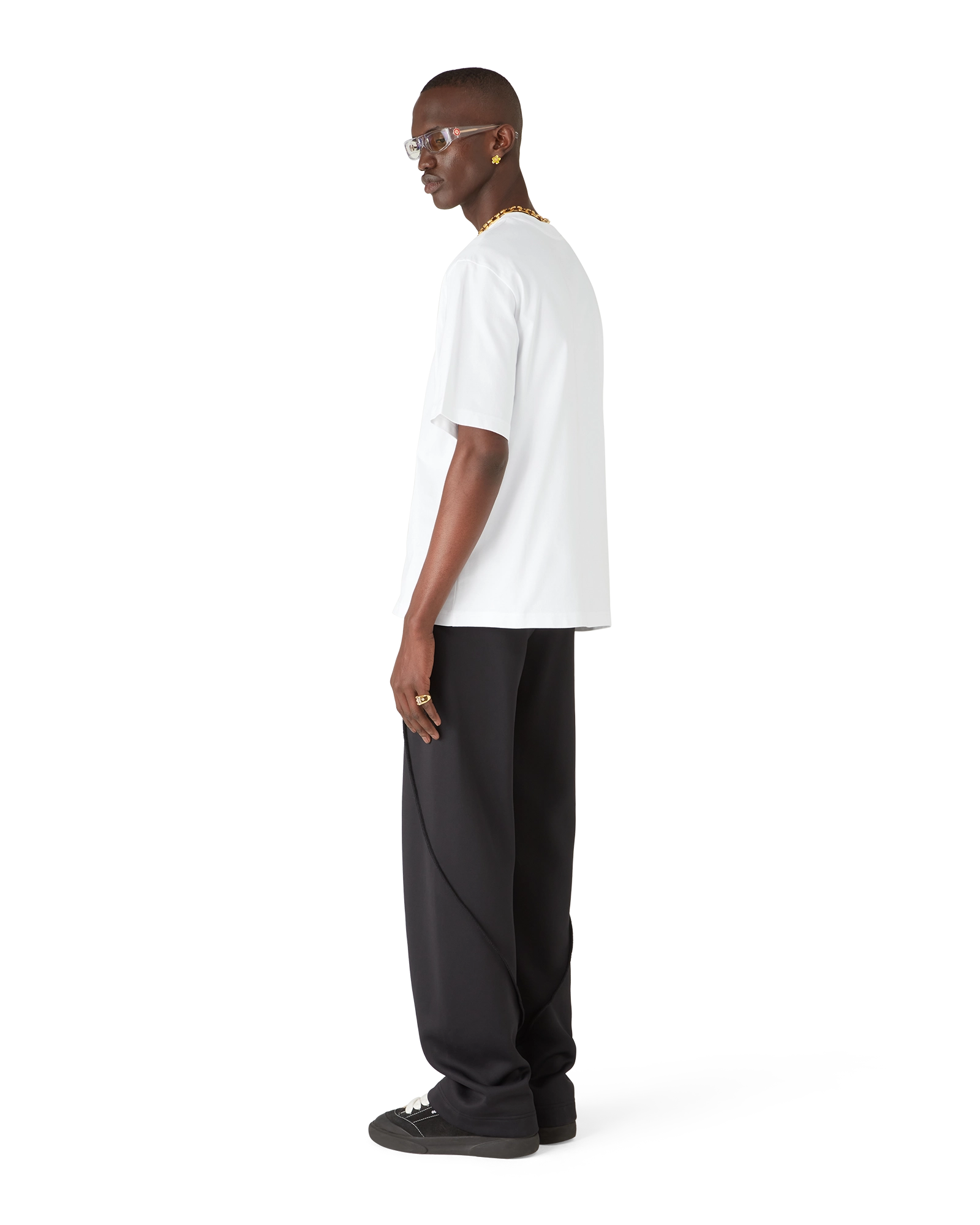 Casablanca Chrome Oversized Short Sleeve T-Shirt - Image 3