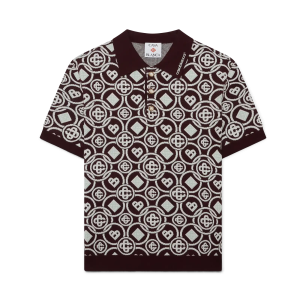 Monogram Cotton Knit Polo shirt