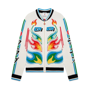 Flame Laurel Cotton Knit Casa Club Jacket