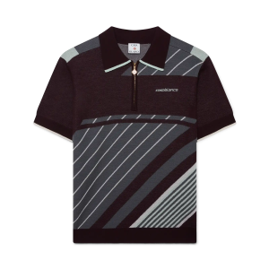 Merino Diagonal Tennis Polo