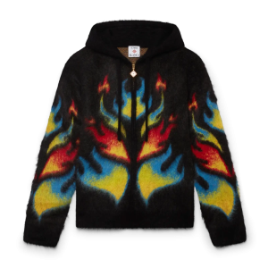Mohair Flame Laurel Zip Hoodie