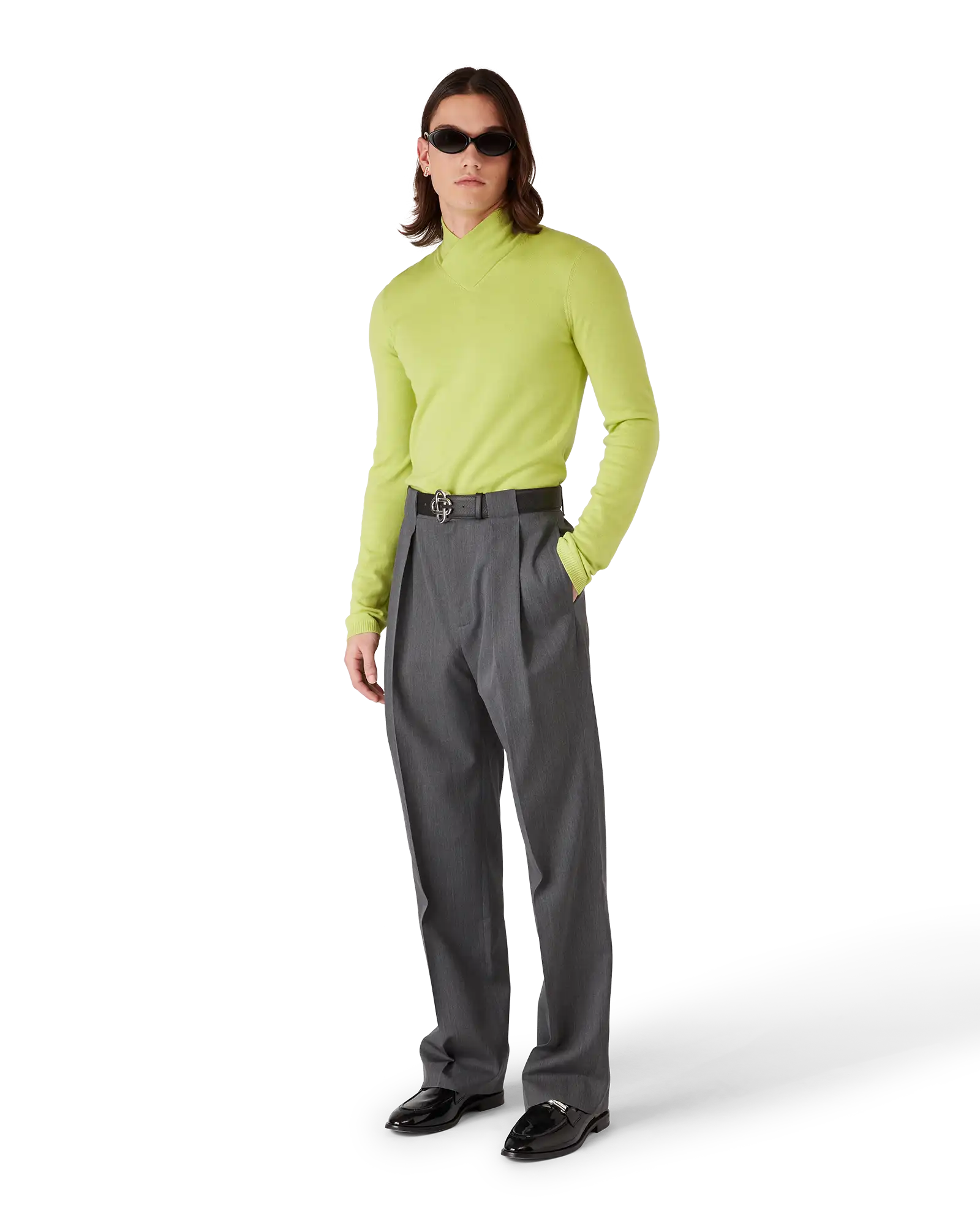 Merino Cowl Neck Top - Image 2