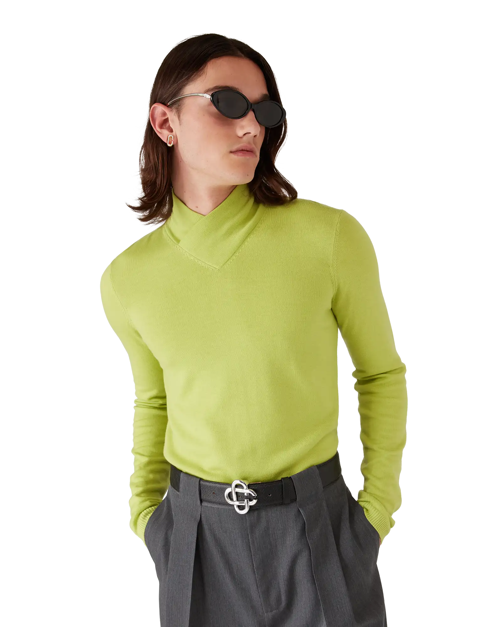 Merino Cowl Neck Top - Image 4