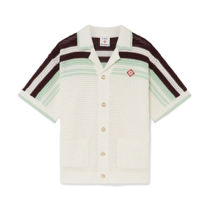 Tennis Cotton Crochet Short Sleeve Shirt