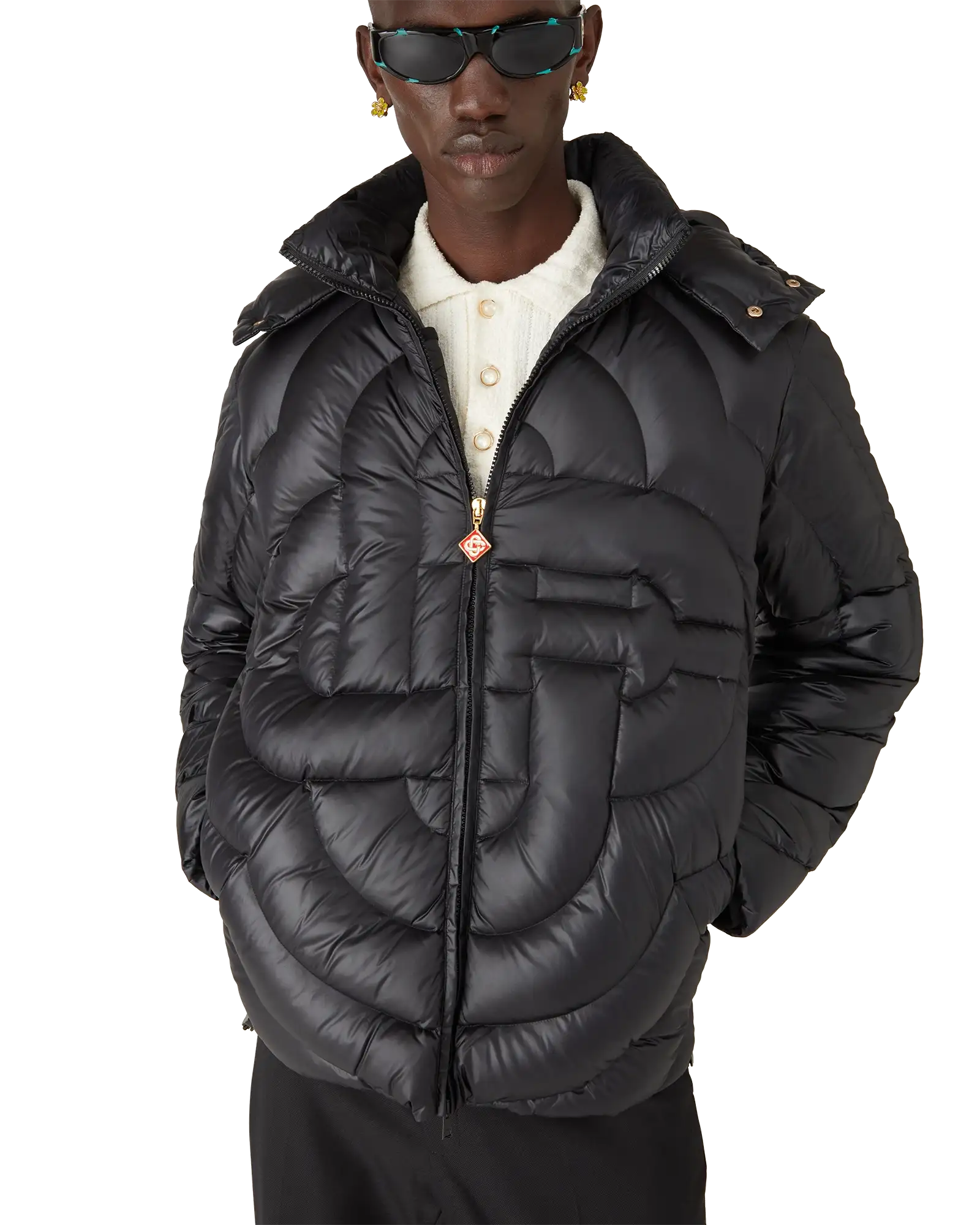 Monogram Quilted Nylon Down Puffer Jacket - Image 5