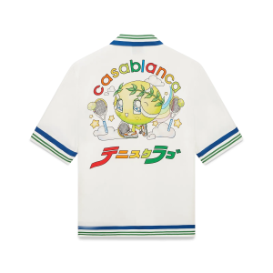 Tennis Mascot Short Sleeve Silk Twill Shirt