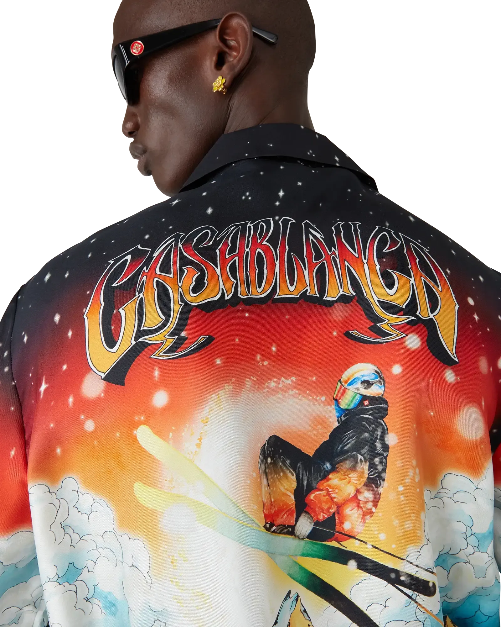 Ski Lake Long Sleeve Silk Twill Shirt - Image 5