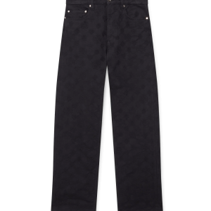 Denim Monogram Straight Leg Jeans