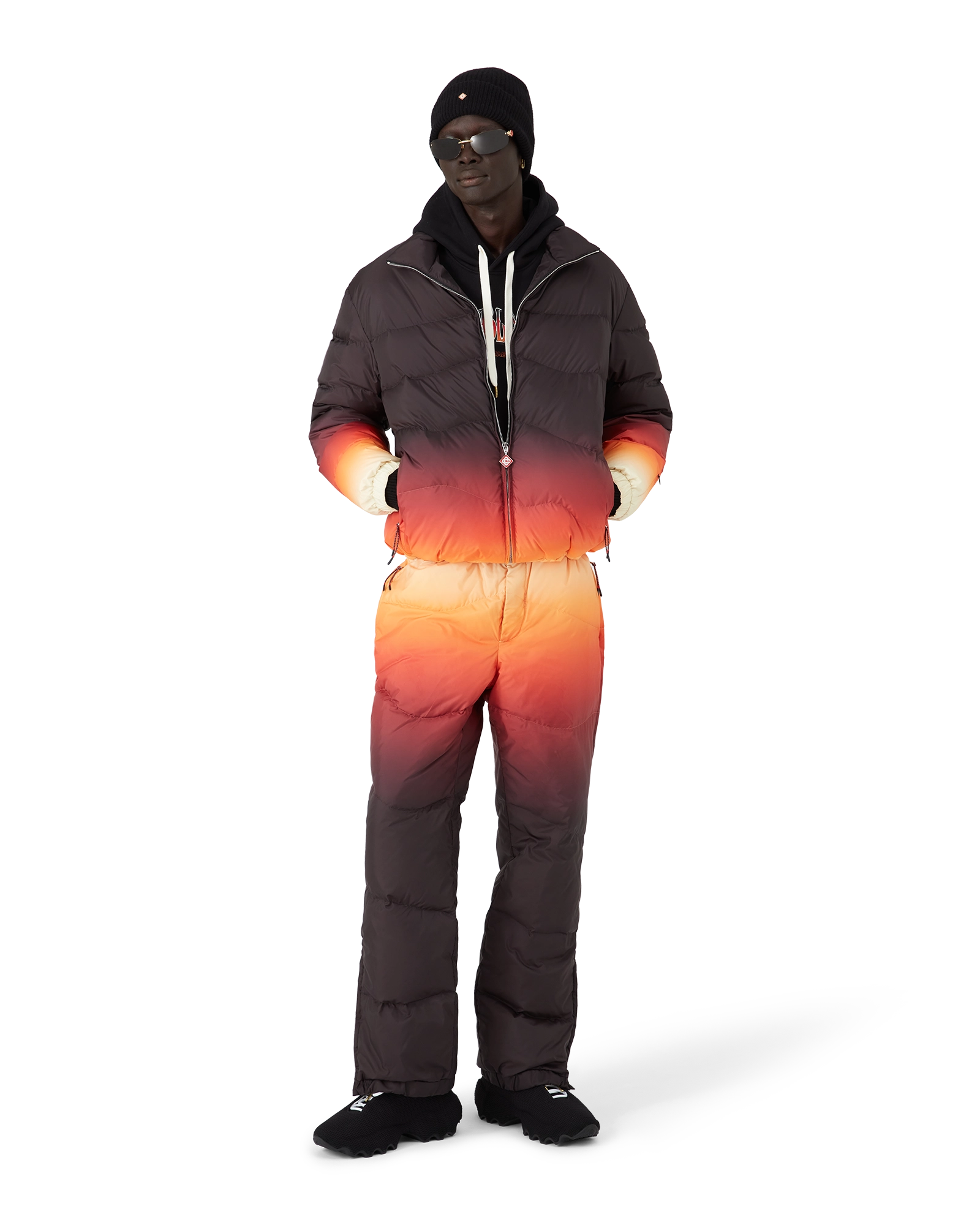 Gradient Nylon Down Padded Trousers - Image 2