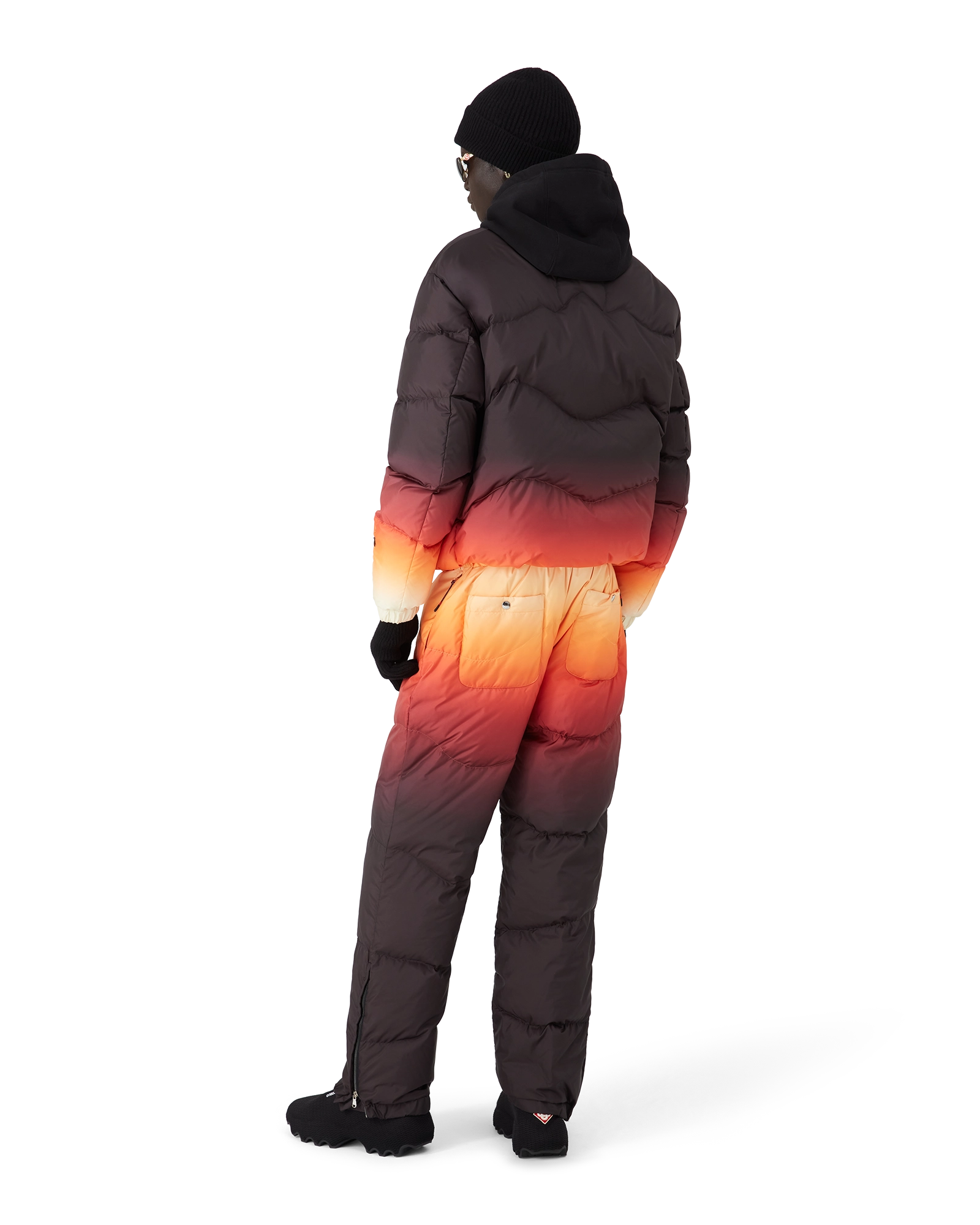 Gradient Nylon Down Padded Trousers - Image 3