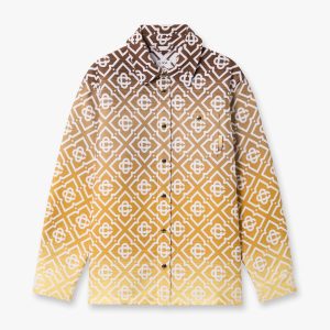 Beige Gradient Monogram Shacket