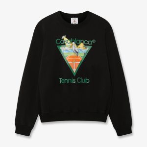 Black Tennis Club Icon Pyramid Abduction Sweatshirt