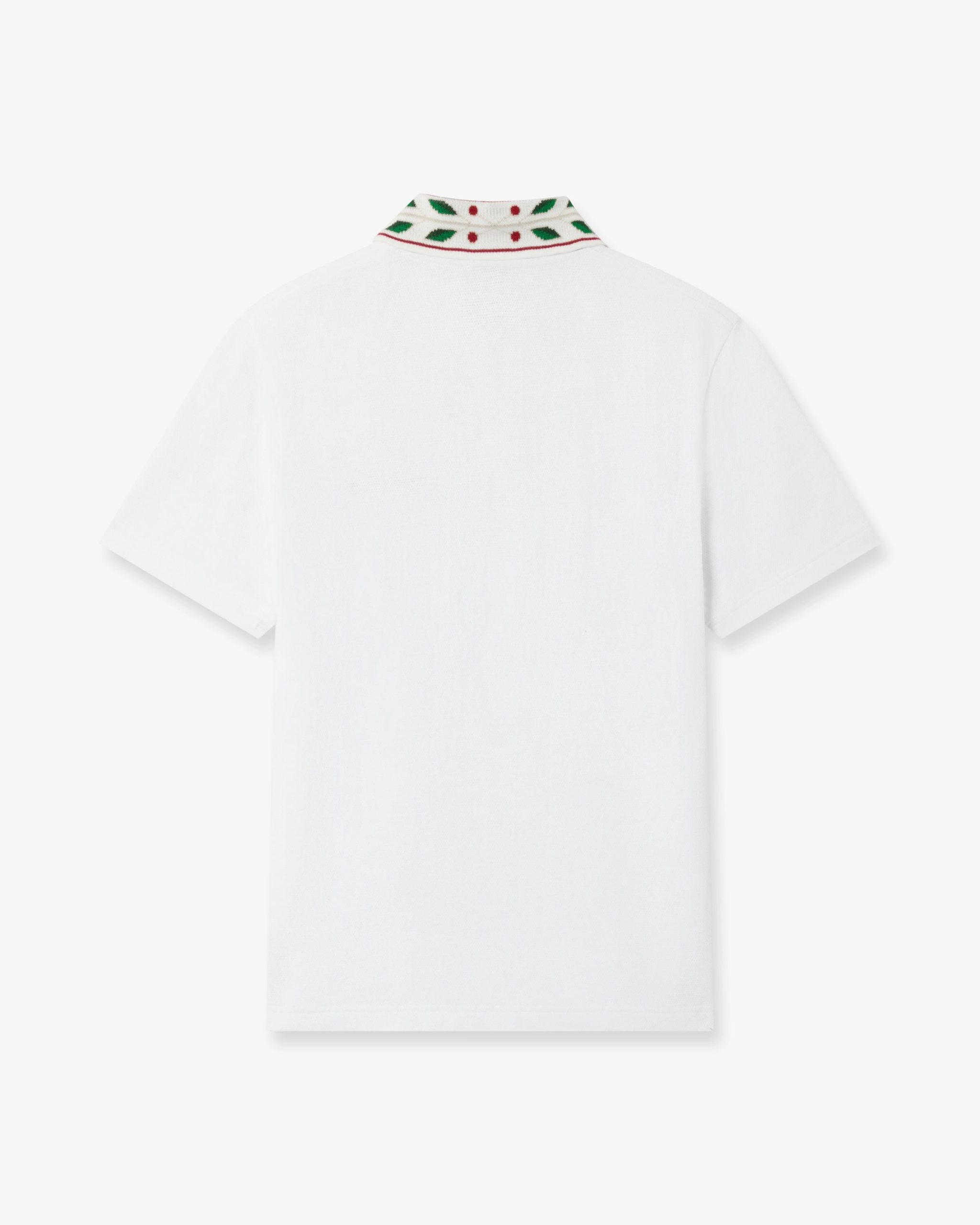 White Laurel Pique Short Sleeve Polo Shirt - Image 6