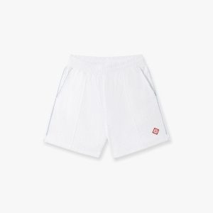White Towelling Shorts