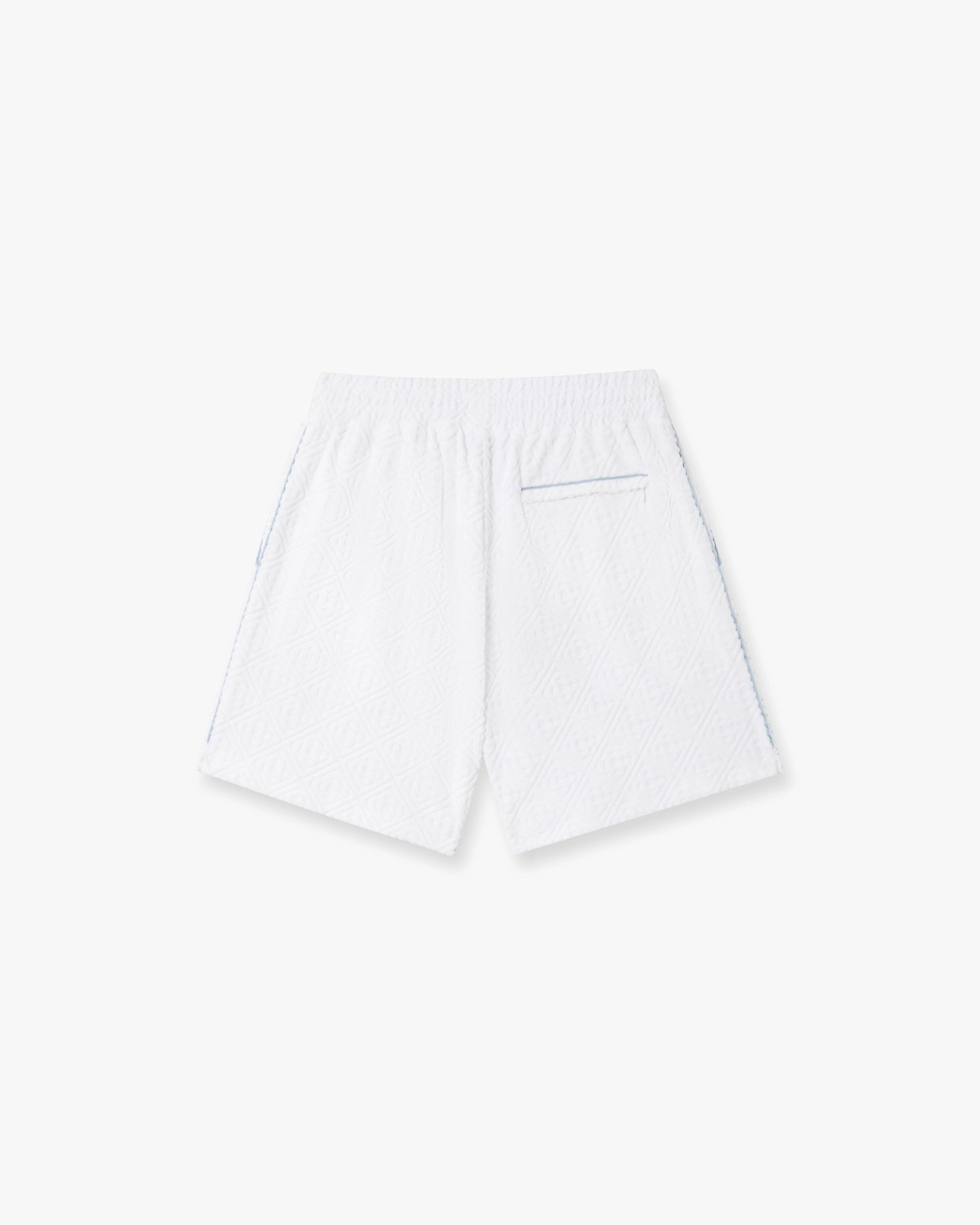 White Towelling Shorts - Image 6