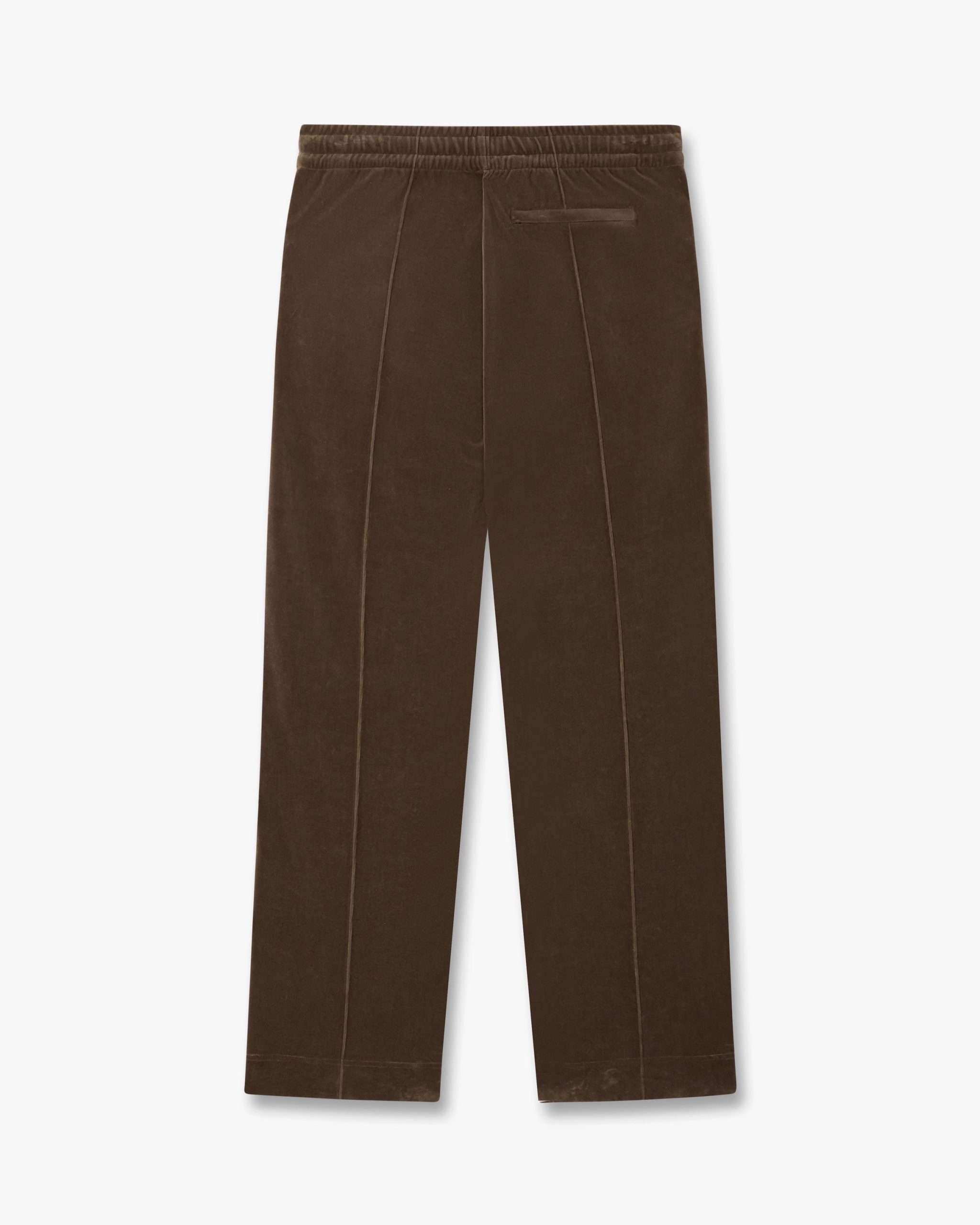 Dark Brown Velour Track Pants - Image 6