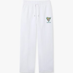 White Tennis Club Icon Pyramid Abduction Embroidered Sweatpants