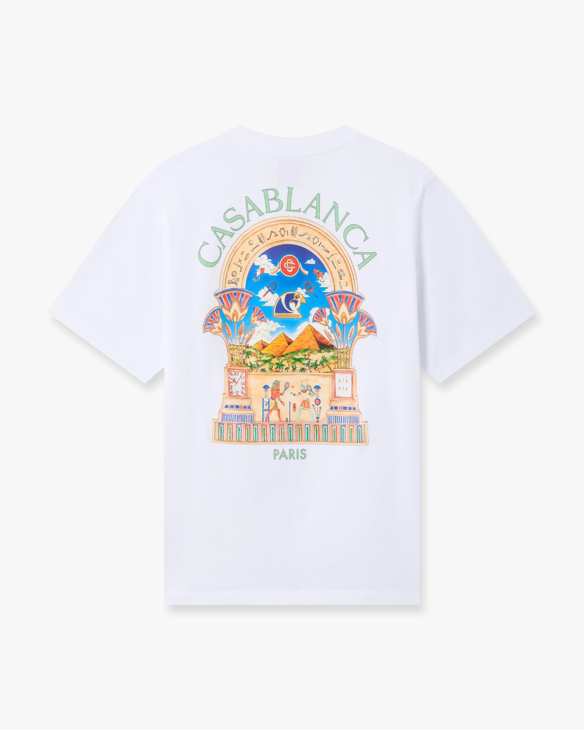White Egyptian L'Arche Short Sleeve T-Shirt
