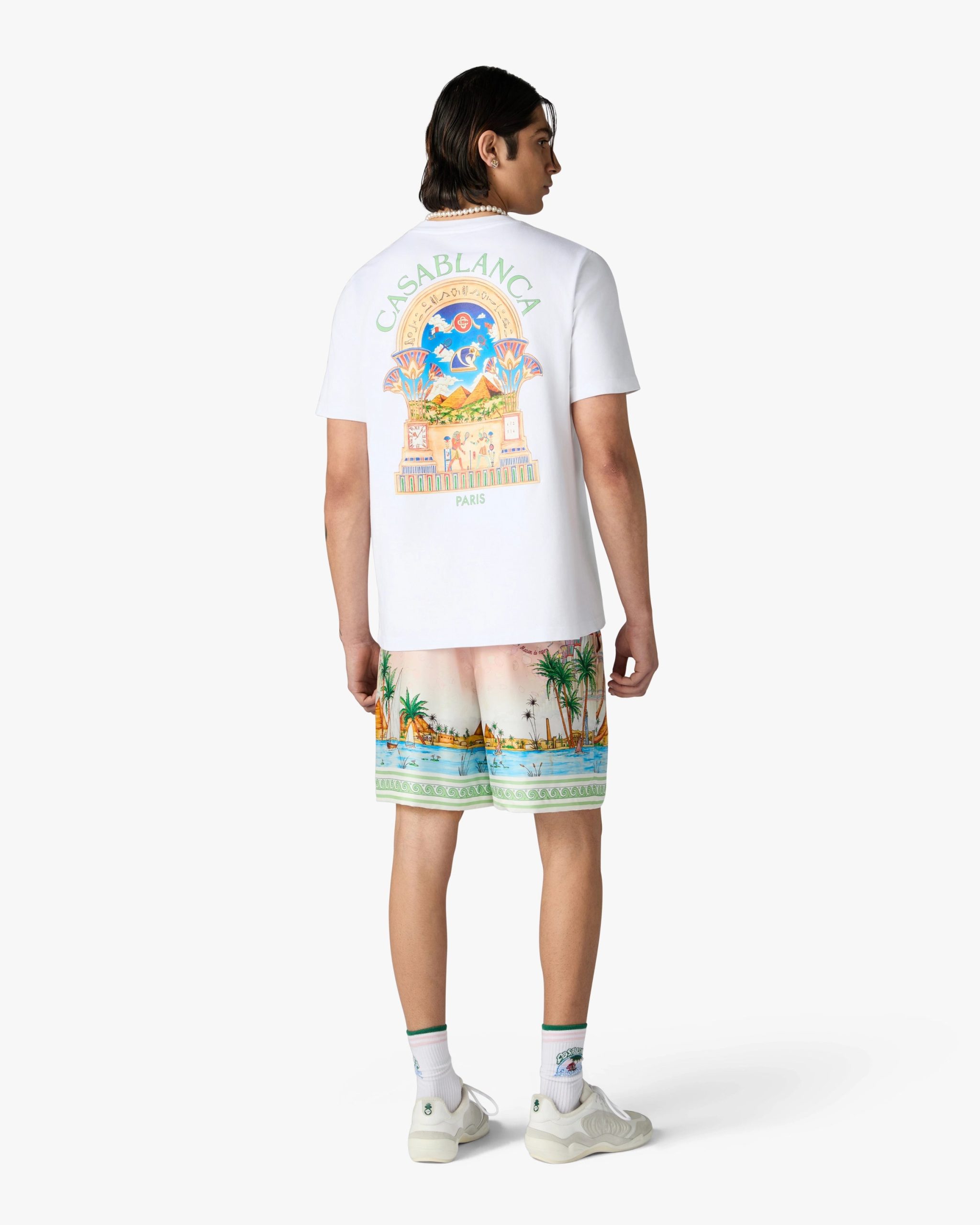 White Egyptian L'Arche Short Sleeve T-Shirt - Image 3