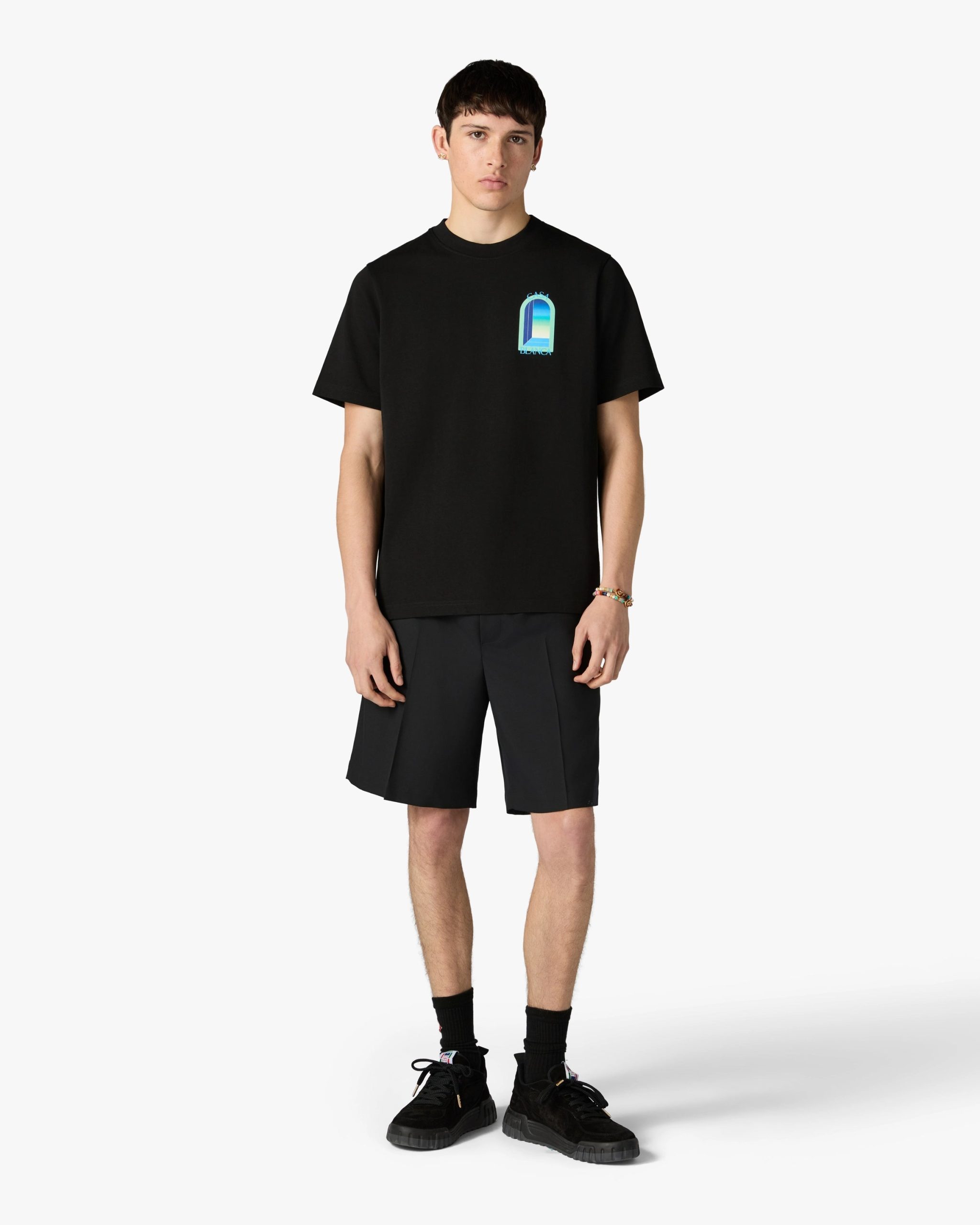Black & Mint L'Arche Short Sleeve T-Shirt - Image 2