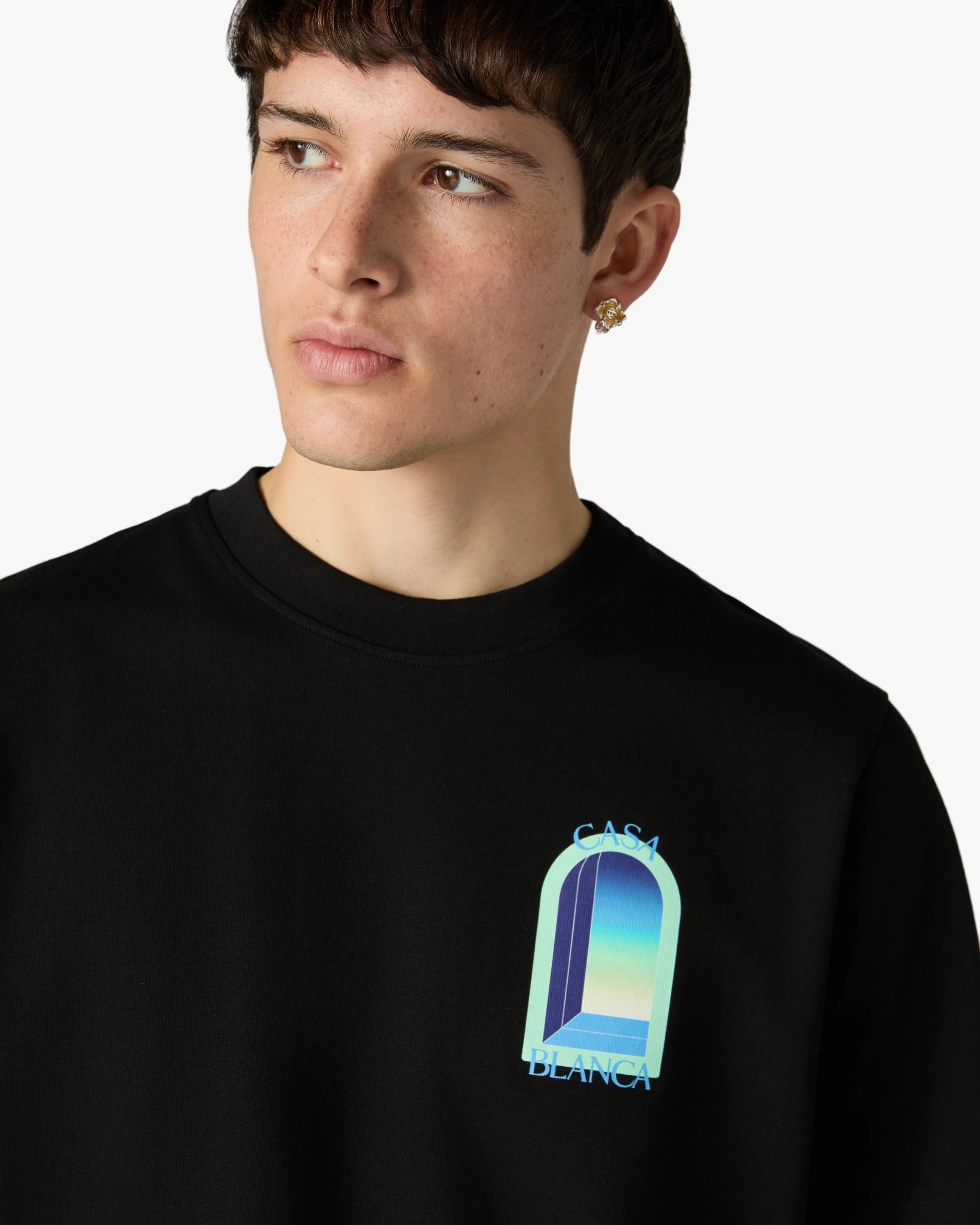 Black & Mint L'Arche Short Sleeve T-Shirt - Image 5