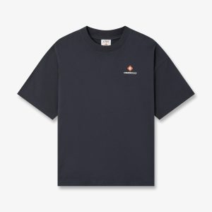 Navy Sport Type Oversized Short Sleeve T-Shirt