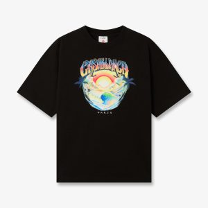 Black Airspray Oversized Short Sleeve T-Shirt