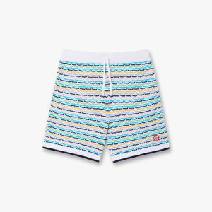 Multicolour Crochet Tuck Stitch Shorts
