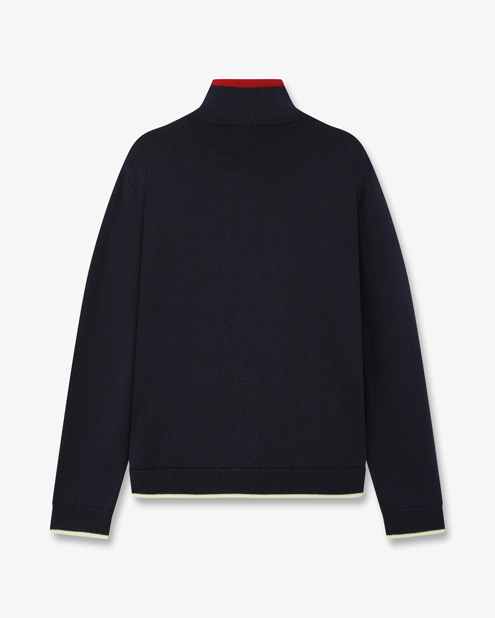Navy Merino Track Jacket - Image 6