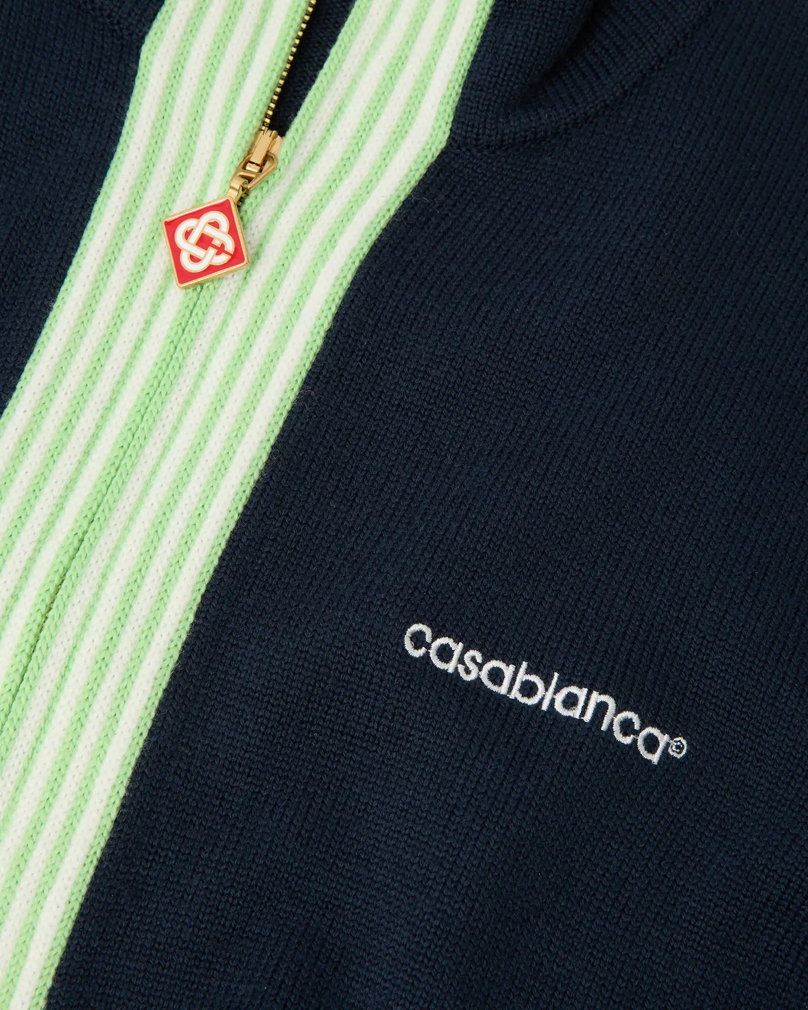 Navy Merino Track Jacket - Image 7