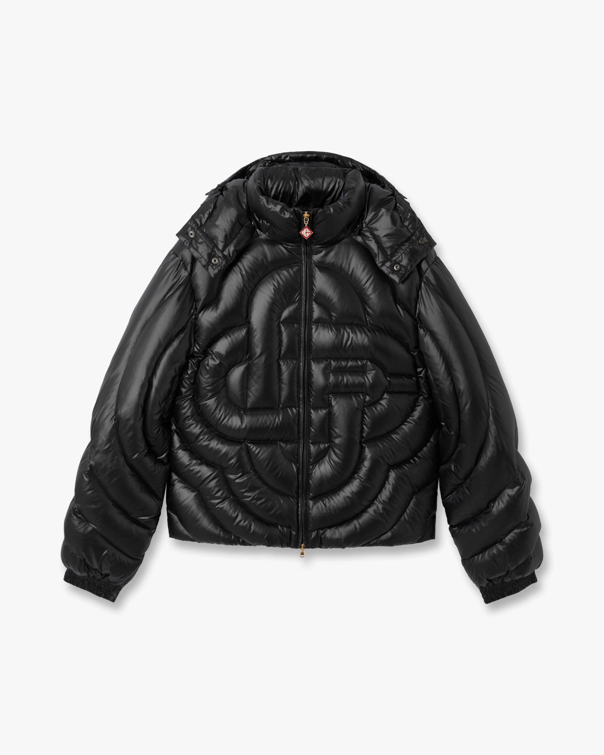 Black Quilted Down Puffer Jacket