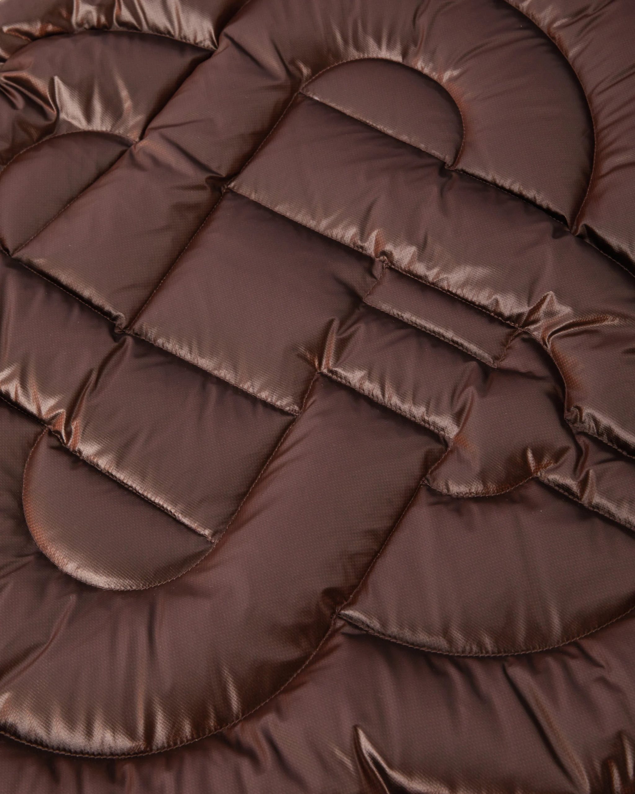 Dark Brown Quilted Down Puffer Vest - Image 7