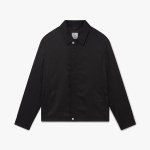 Black Monogram Wool Sports Jacket