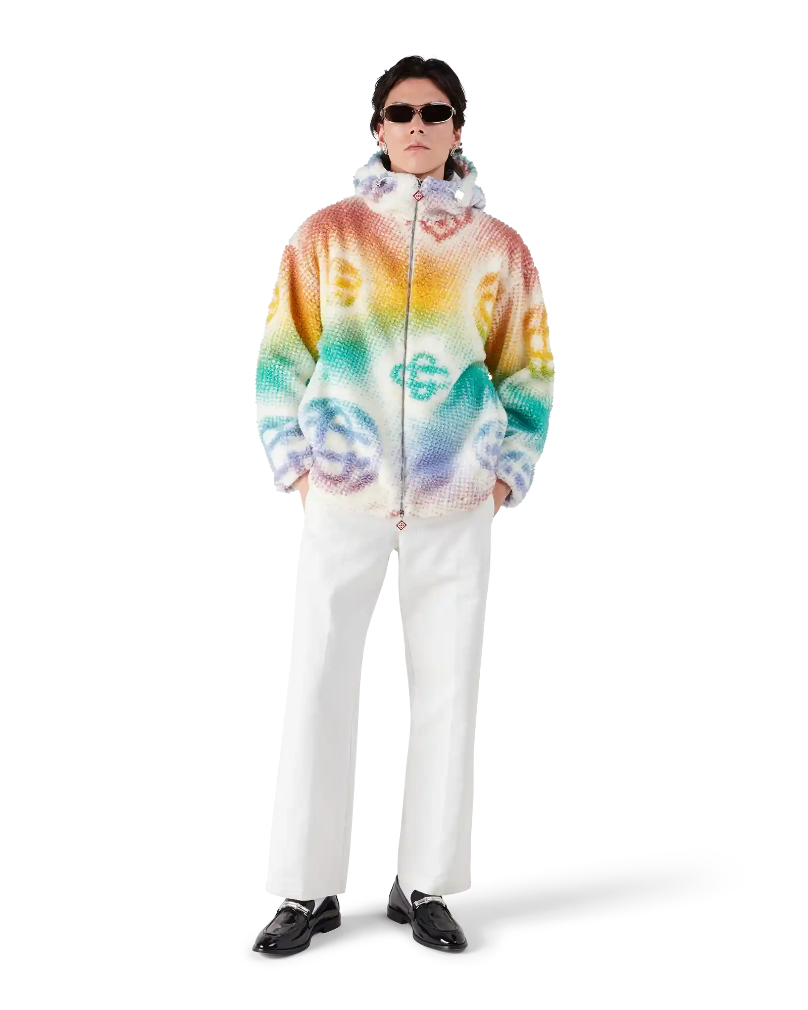 Halftone Monogram Fleece Jacket - Image 2