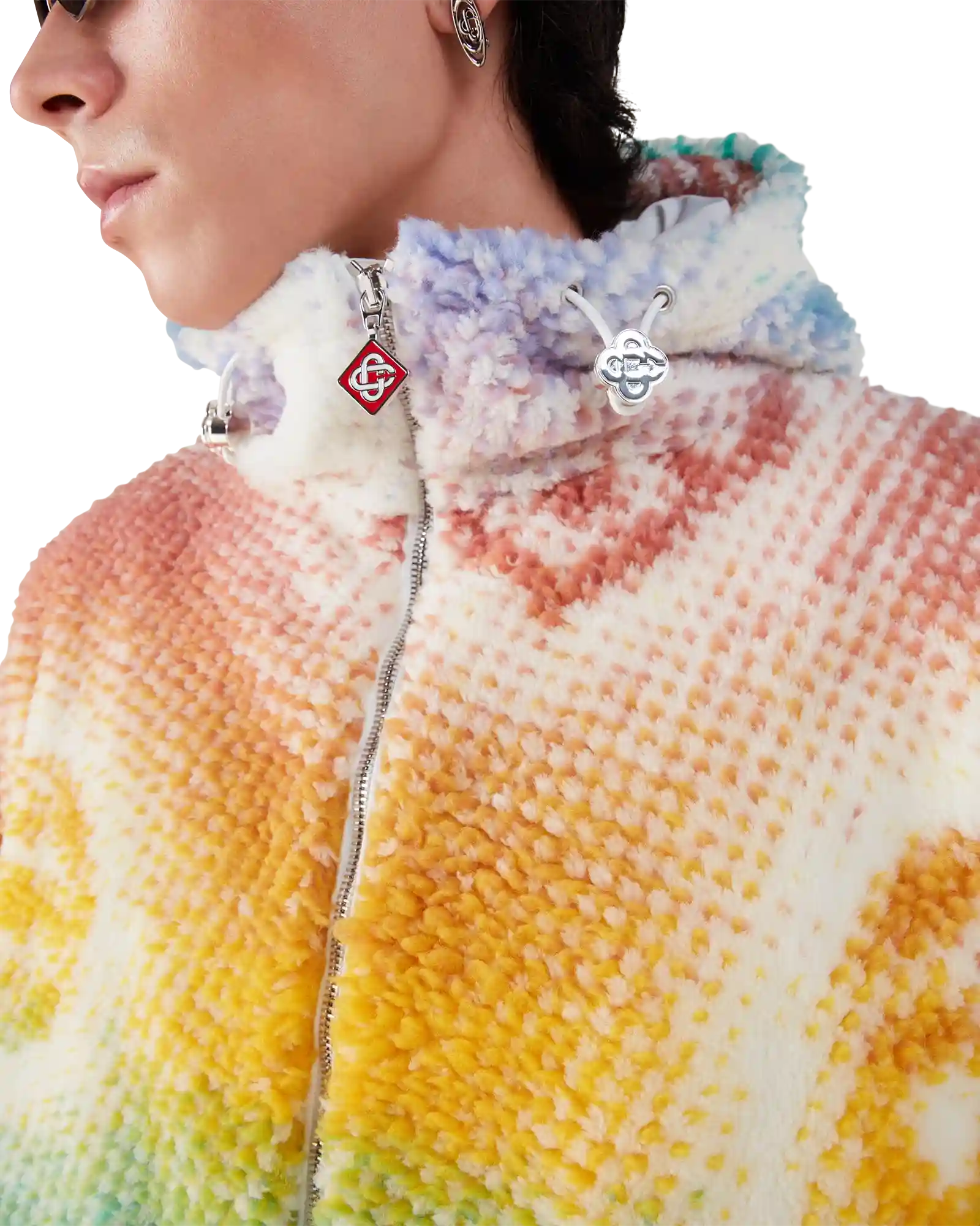 Halftone Monogram Fleece Jacket - Image 5