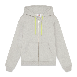 Cashmere Blend Zip-Up Hooded Sweatshirt