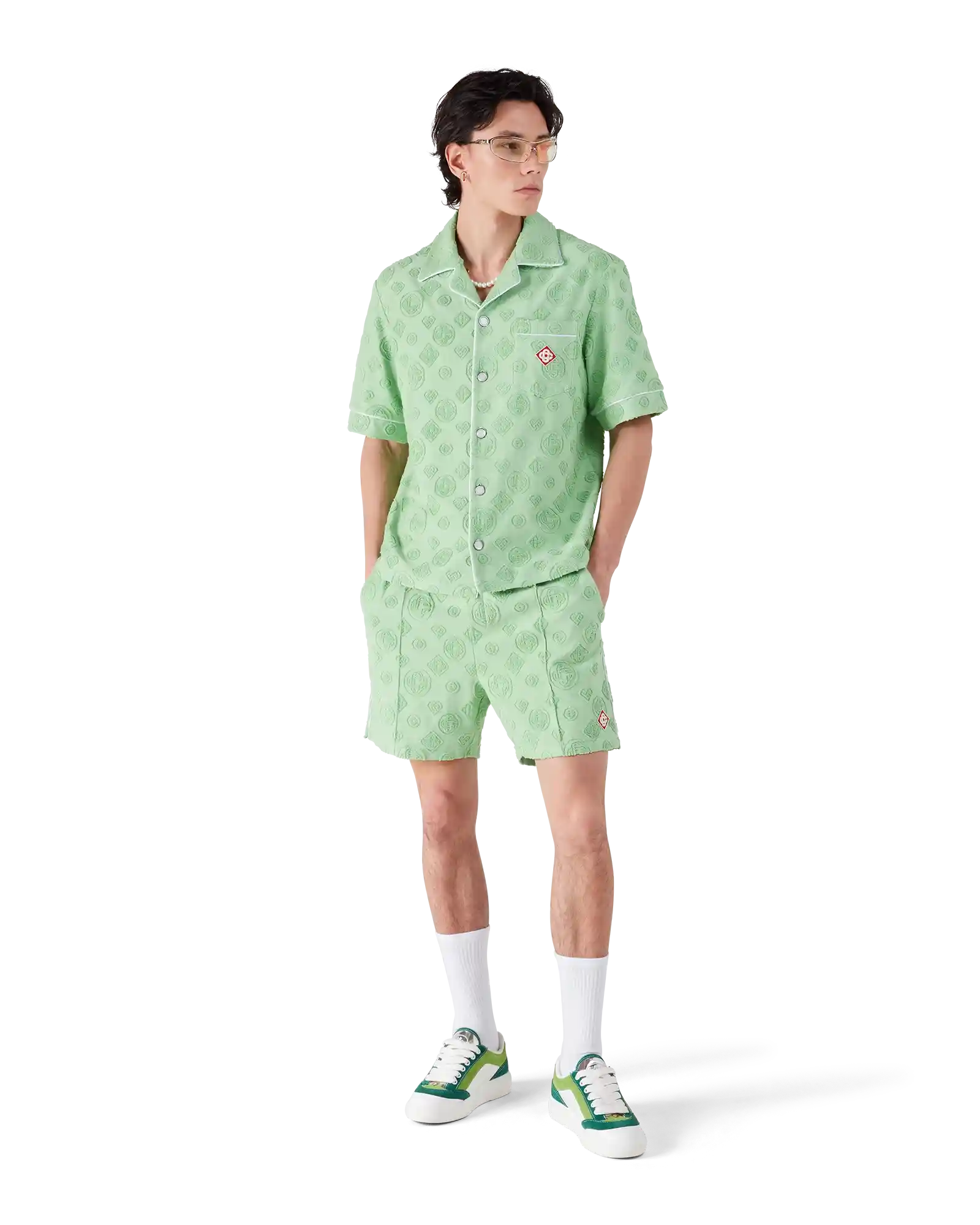 Towelling Monogram Shorts - Image 2