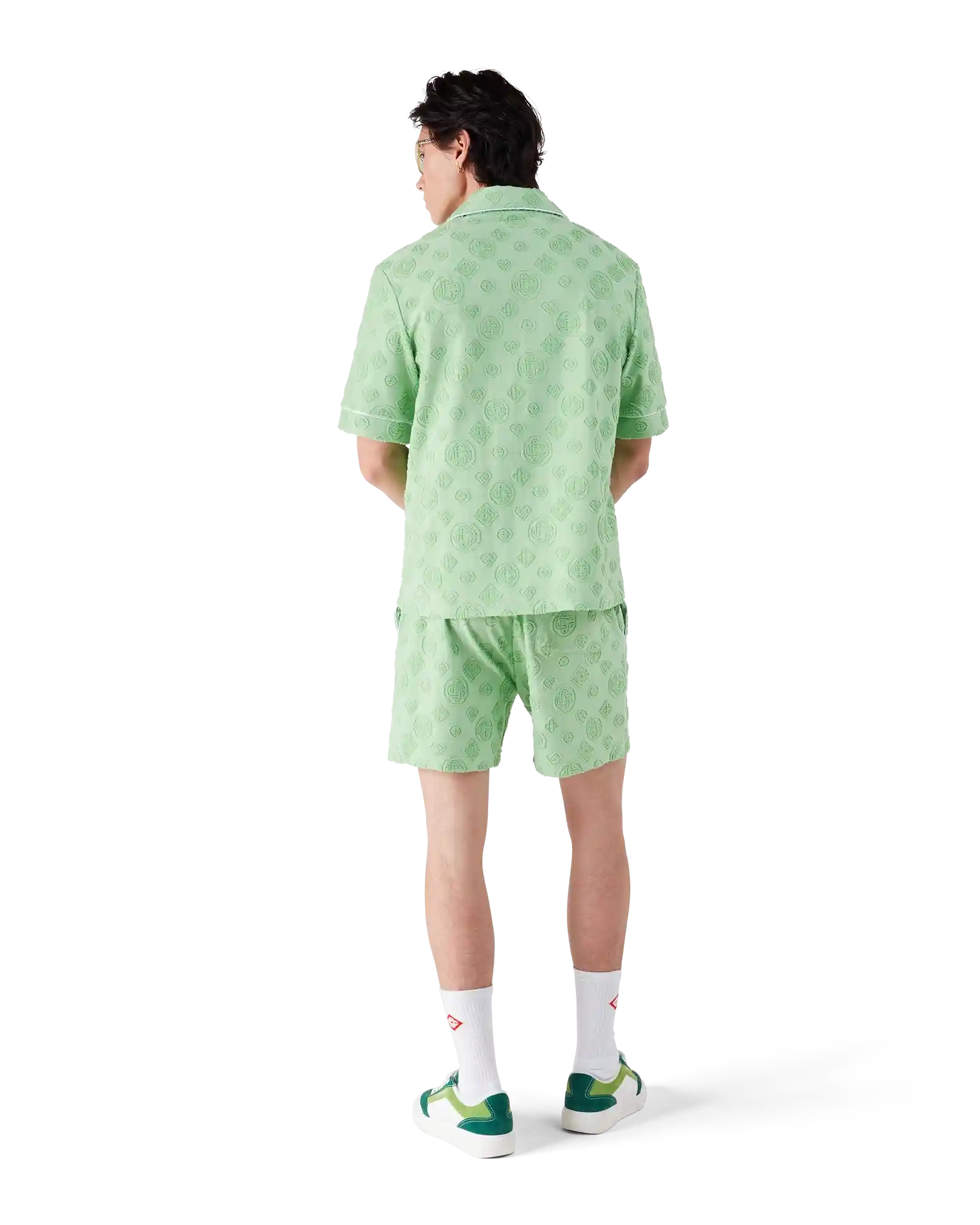 Towelling Monogram Shorts - Image 3