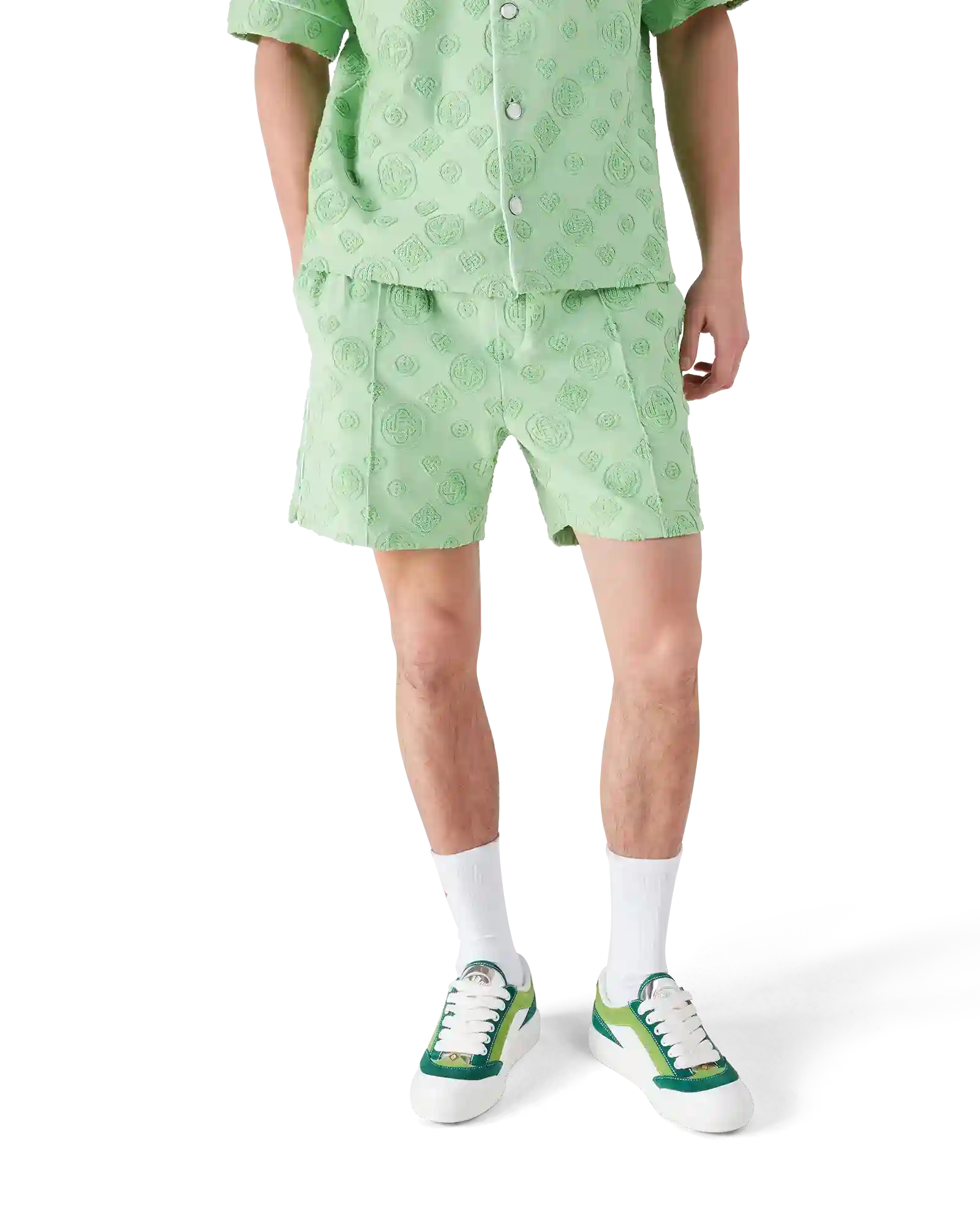Towelling Monogram Shorts - Image 4