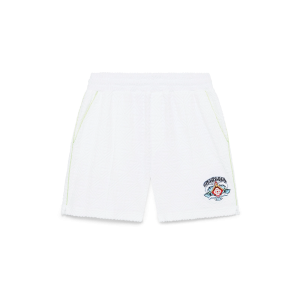 White Towelling Shorts
