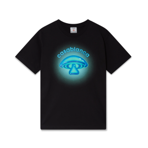 Airbrush Mushroom Logo Short Sleeve T-Shirt