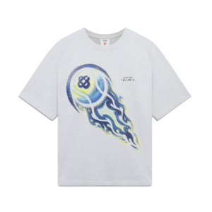 Flaming Tennis Ball Oversized Short Sleeve T-Shirt