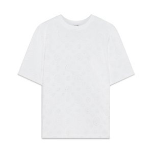 Applique Monogram Oversized Short Sleeve T-Shirt