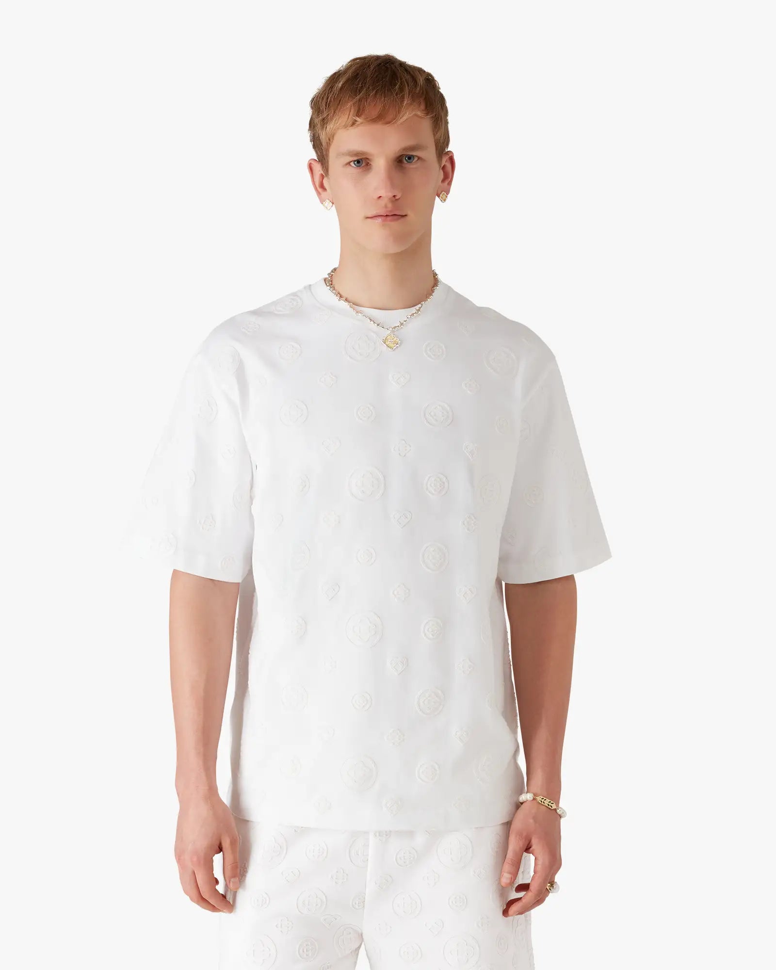 Applique Monogram Oversized Short Sleeve T-Shirt - Image 4