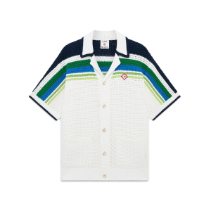 Stripe Short Sleeve Knitted Shirt