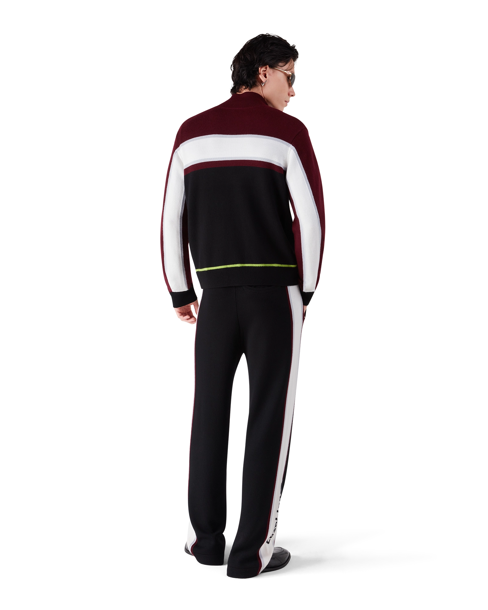 Stripe Merino Knit Trousers - Image 3