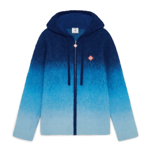 Gradient Mohair Hooded Sweatshirt