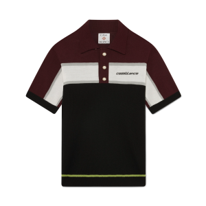 Stripe Merino Knit Polo