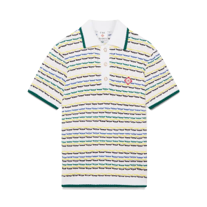 Tuck Stitch Short Sleeve Polo Shirt